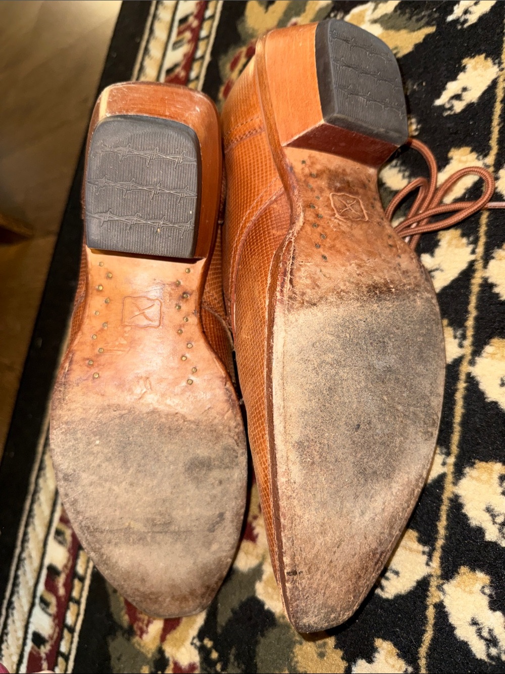 Women’s Twisted X Tan Leather Lace-Up Ankle Boots 10B - Picture 5 of 6